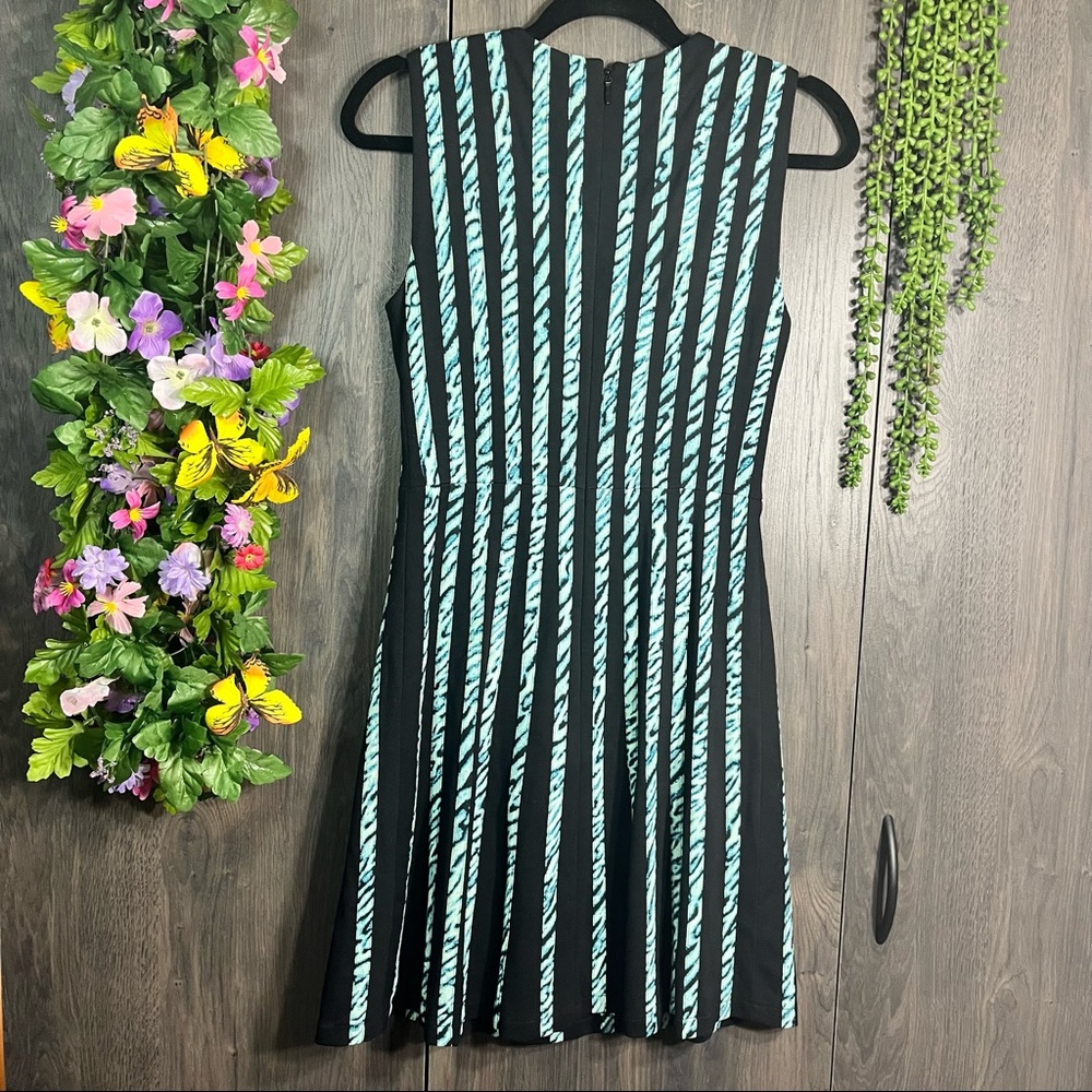 °BCBGMaxAzria Sleeveless Stripped Fit & Flare Dress Size XS - Picture 14 of 16